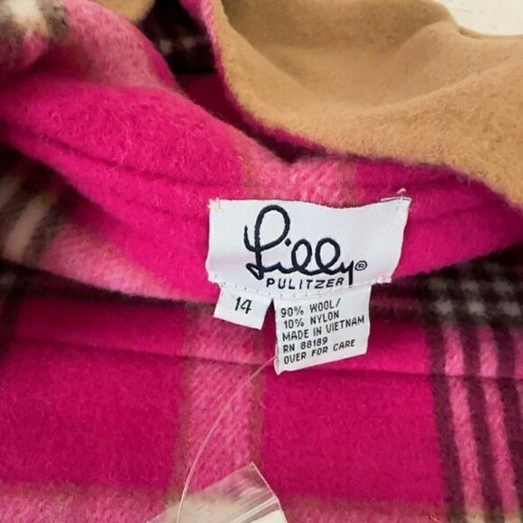 LILLY PULTIZER Camel Toggle Wool Pea Coat - Picture 9 of 11